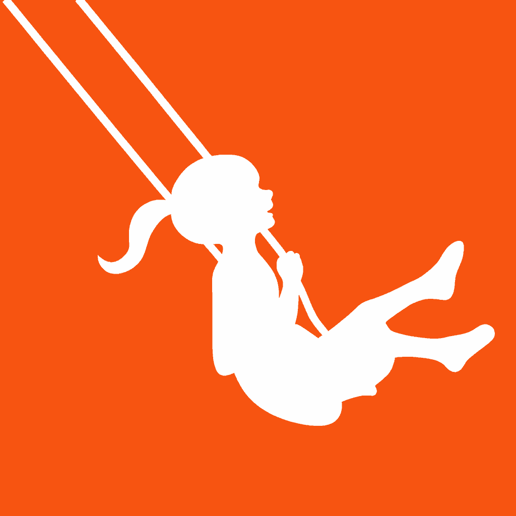 Rahul Raj — site logo: silhouette on a swing